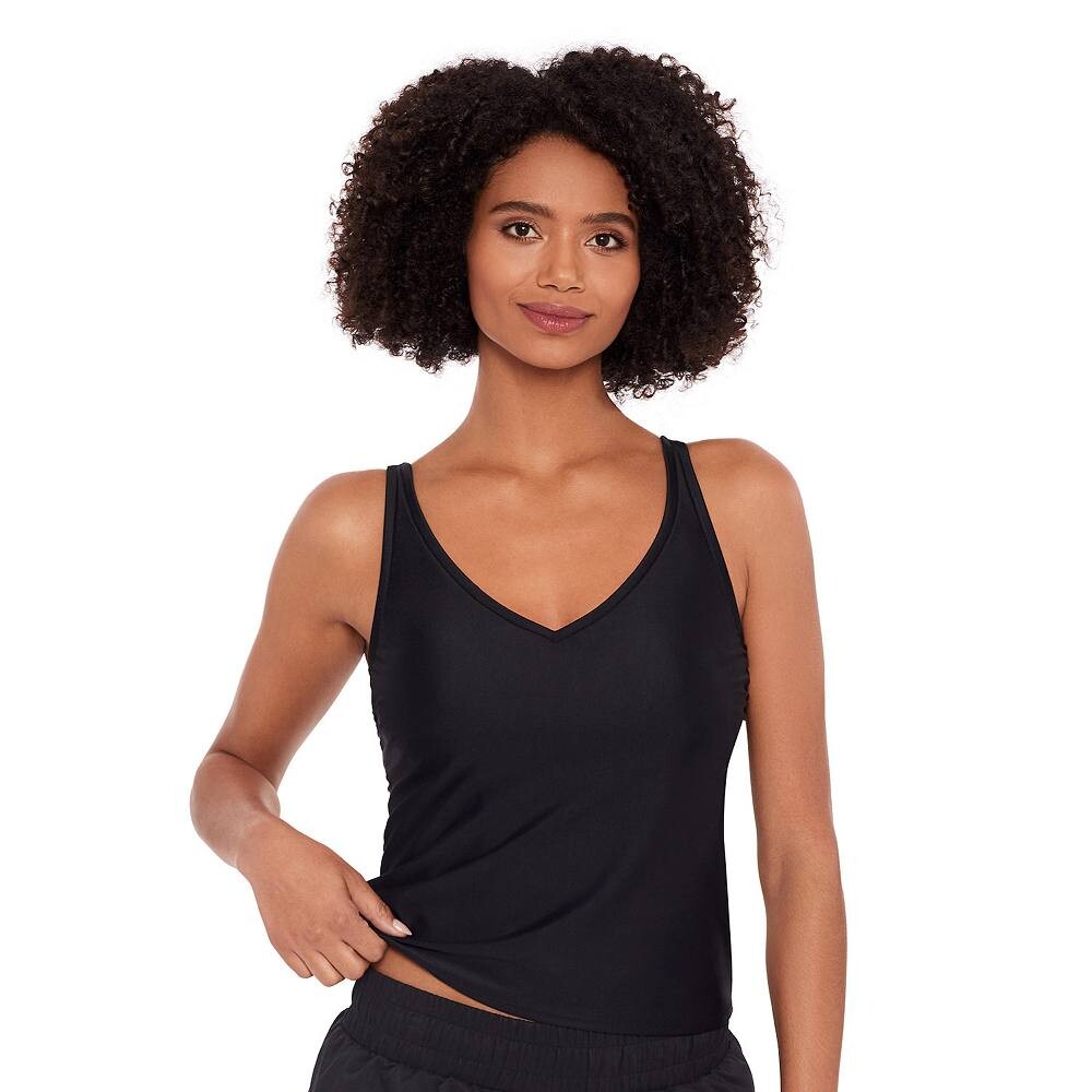 Женский эко-пляжный топ-танкини с v-образным вырезом и бретельками на спине Eco Beach, черный
Женский эко-пляжный топ-танкини с v-образным вырезом и бретельками на спине Eco Beach, черный