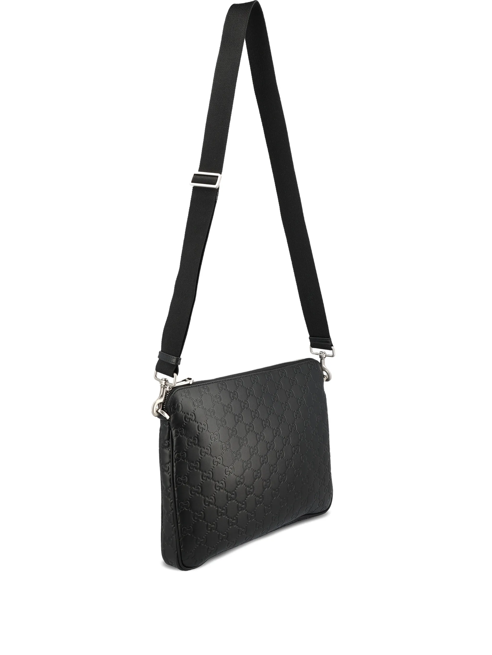 Клатч среднего размера с тиснением GG Emblem Gucci, черный
Клатч среднего размера с тиснением GG Emblem Gucci, черный