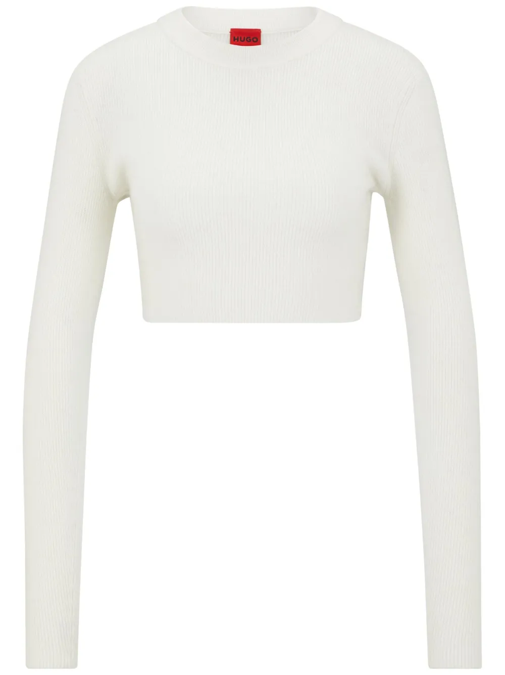 Укороченный топ в рубчик HUGO, белый
Укороченный топ в рубчик HUGO, белый