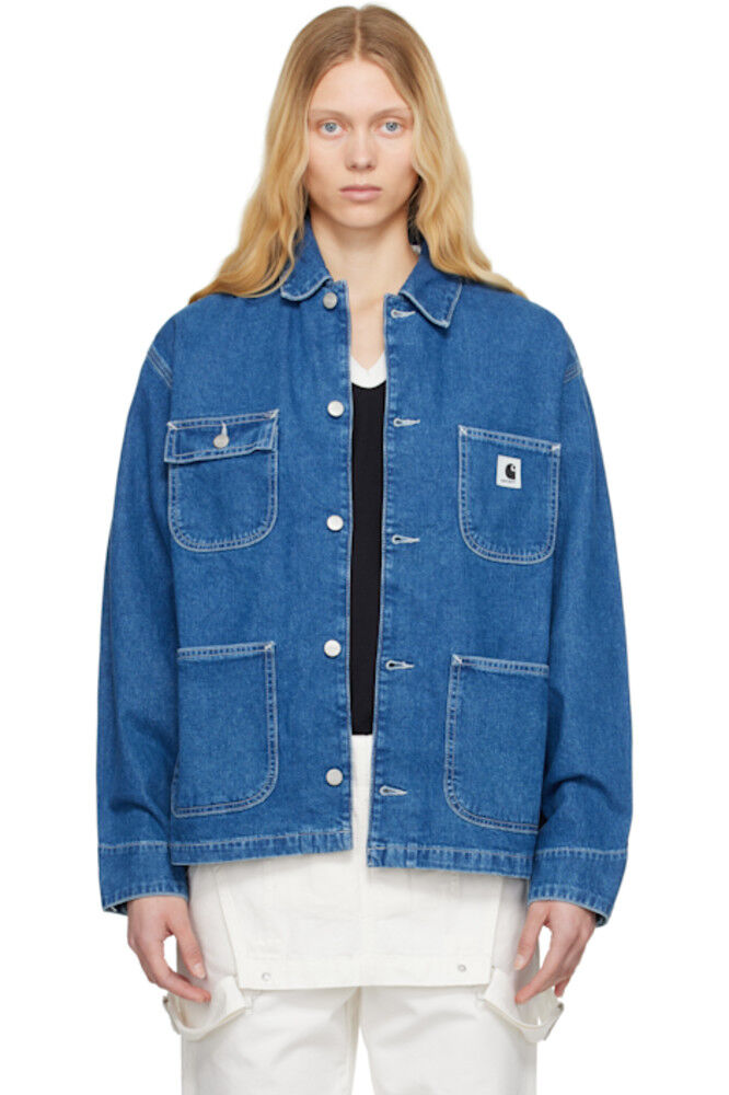 Синяя джинсовая куртка OG Michigan Carhartt Work In Progress, Синий, Синяя джинсовая куртка OG Michigan Carhartt Work In Progress
Синяя джинсовая куртка OG Michigan Carhartt Work In Progress, Синий, Синяя джинсовая куртка OG Michigan Carhartt Work In Progress