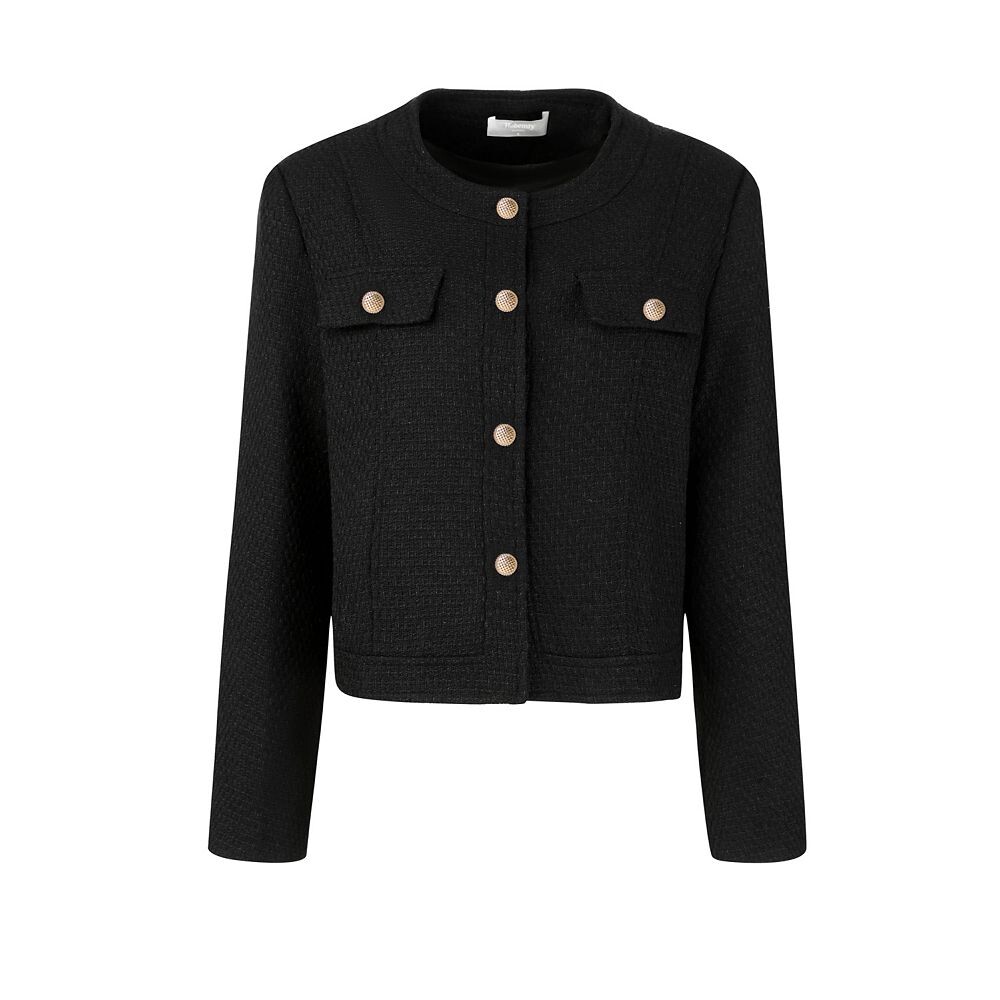 Женский укороченный твидовый жакет для работы. Элегантный короткий твидовый пиджак. Hombety, черный
Женский укороченный твидовый жакет для работы. Элегантный короткий твидовый пиджак. Hombety, черный