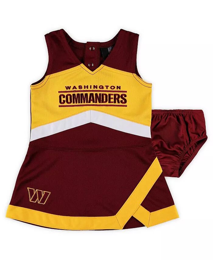 Комплект из платья-джемпера и шаровар Washington Commanders Cheer Captain бордового цвета для девочек Outerstuff
Комплект из платья-джемпера и шаровар Washington Commanders Cheer Captain бордового цвета для девочек Outerstuff