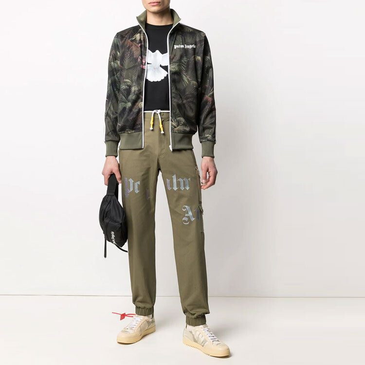 Спортивная куртка с принтом листьев Palm Angels, зеленый
Спортивная куртка с принтом листьев Palm Angels, зеленый