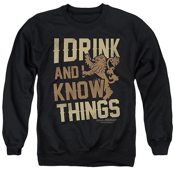 Свитшот с принтом Game of Thrones Know Things Licensed Character
Свитшот с принтом Game of Thrones Know Things Licensed Character