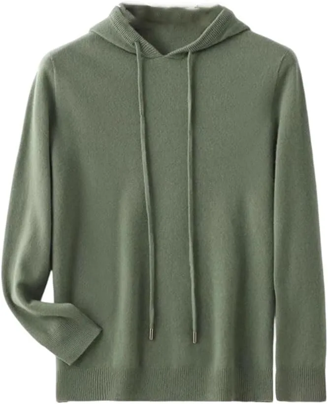 Мужской свитер из мериносовой шерсти с капюшоном
Мужской свитер из мериносовой шерсти с капюшоном