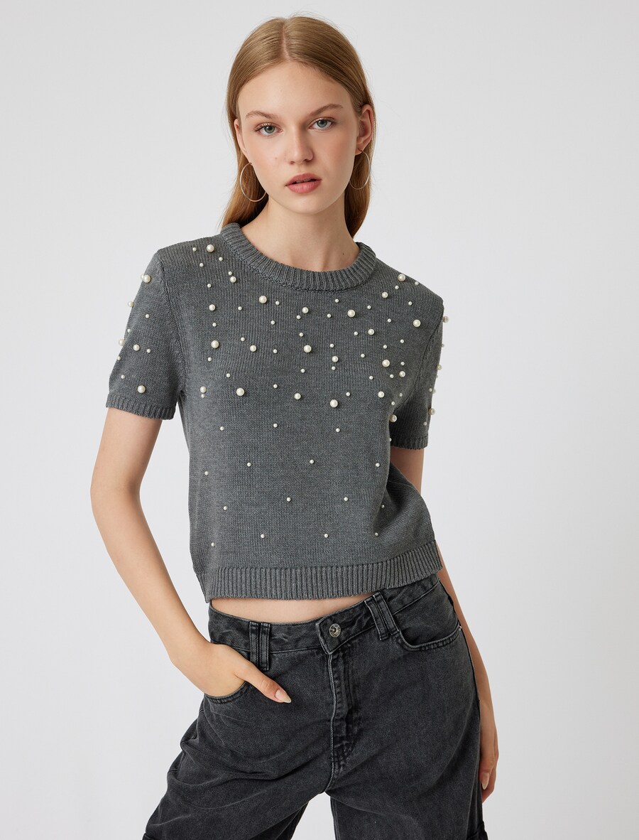 Свитер Koton, графитовый 
Свитер Koton, графитовый