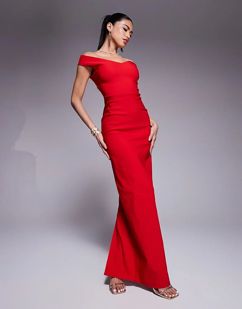 Макси-платье с вырезом сердечком и открытыми плечами красного цвета Vesper
Макси-платье с вырезом сердечком и открытыми плечами красного цвета Vesper