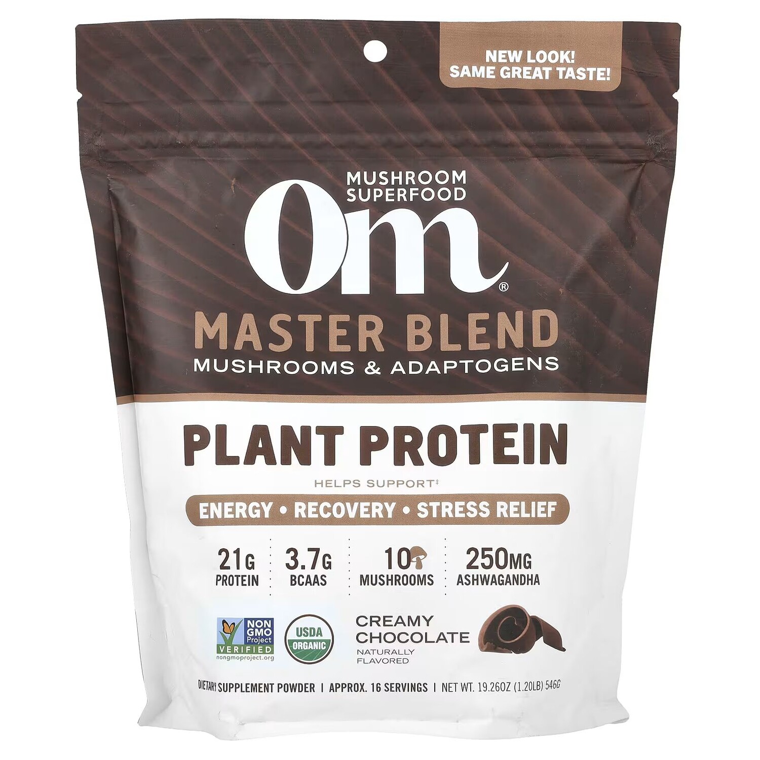 Master Blend, Растительный белок, сливочный шоколад, 1,2 фунта (546 г) Om Mushrooms
Master Blend, Растительный белок, сливочный шоколад, 1,2 фунта (546 г) Om Mushrooms