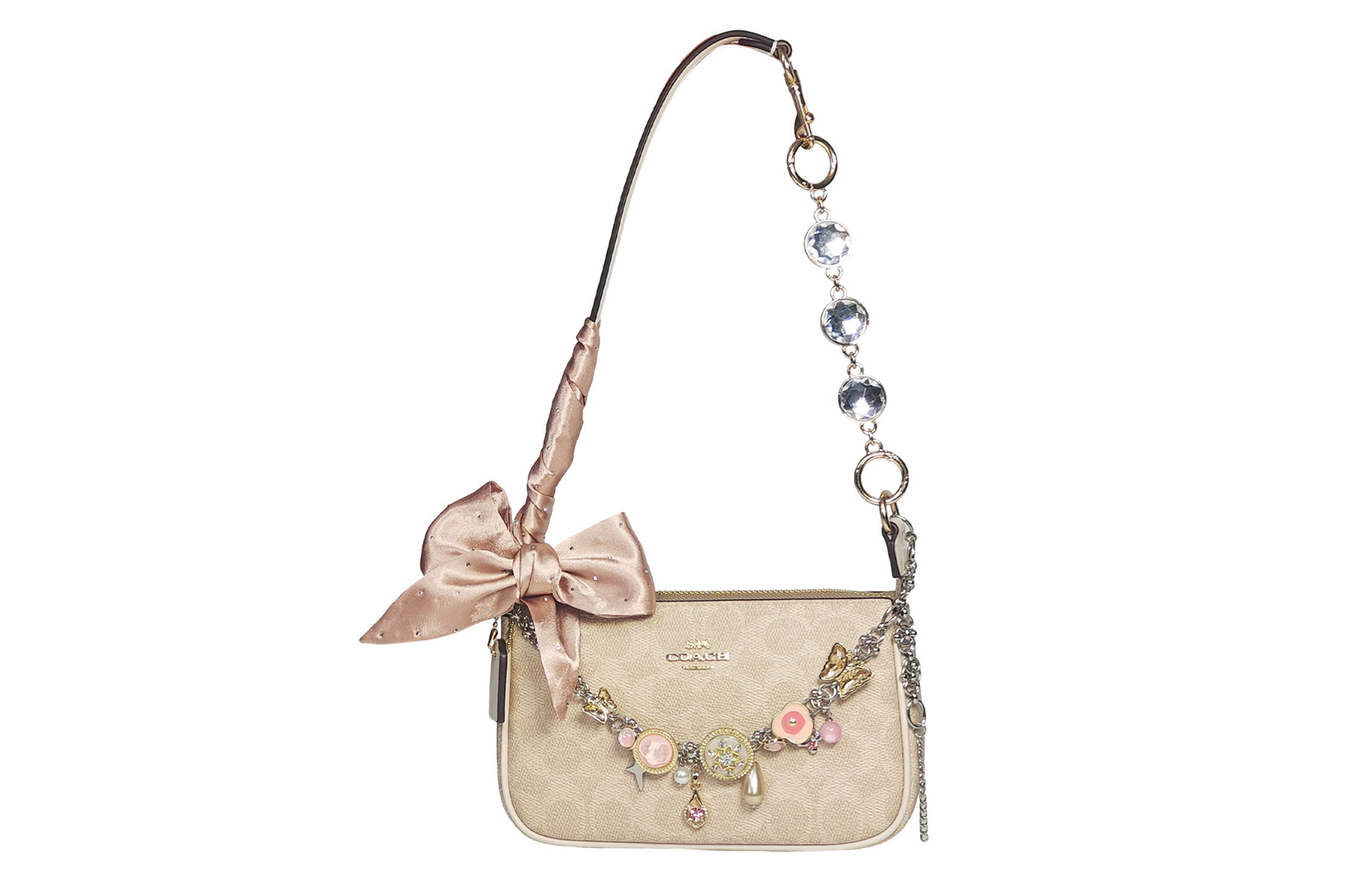 COACH Искусственная кожаная сумка через плечо маленькая женская Sand & Chalk White
COACH Искусственная кожаная сумка через плечо маленькая женская Sand & Chalk White