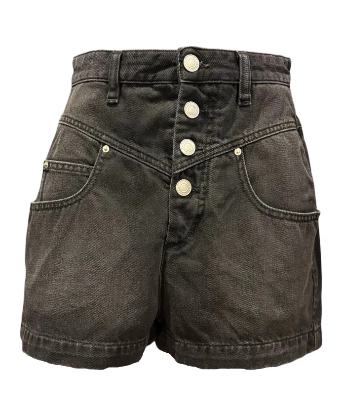 Джинсовые шорты, застежка на пуговицах, пять карманов, нашивка с логотипом. Marant Ãtoile, черный
Джинсовые шорты, застежка на пуговицах, пять карманов, нашивка с логотипом. Marant Ãtoile, черный