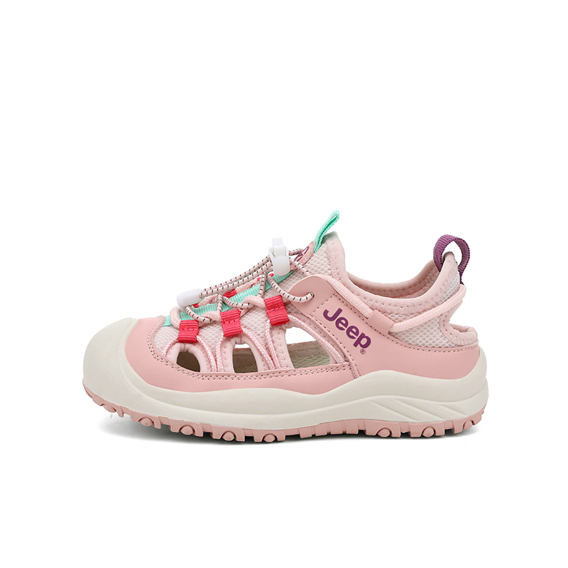 Детские сандалии с низким берцем и дышащей подошвой, устойчивые к ударам Jeep, белый/розовый/персиковый
Детские сандалии с низким берцем и дышащей подошвой, устойчивые к ударам Jeep, белый/розовый/персиковый