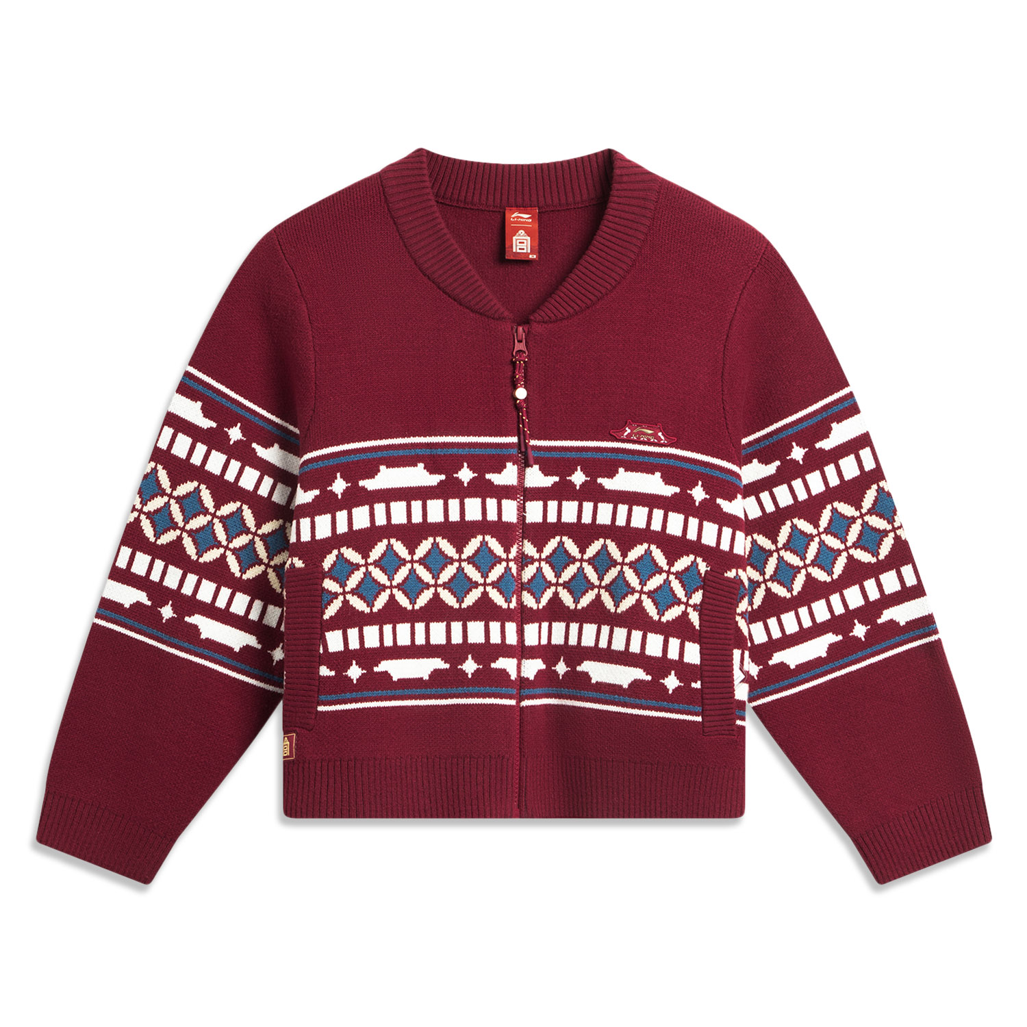 Коллекция Sports Lifestyle Коллекция China Culture Свитер Women's LINING, темно-crimson jacquard
Коллекция Sports Lifestyle Коллекция China Culture Свитер Women's LINING, темно-crimson jacquard