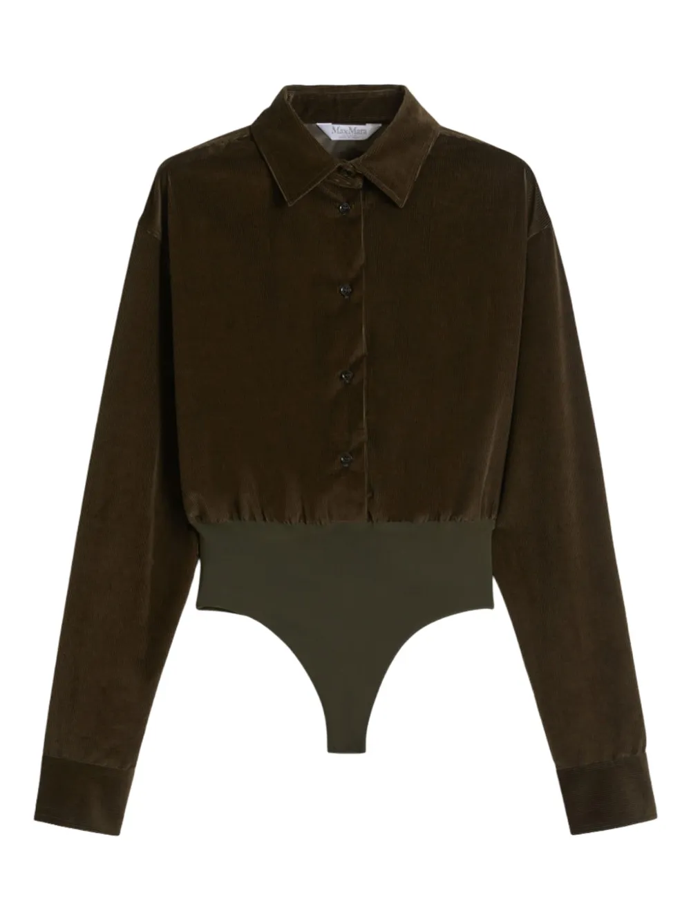 Боди-рубашка из бархата Max Mara, зеленый
Боди-рубашка из бархата Max Mara, зеленый