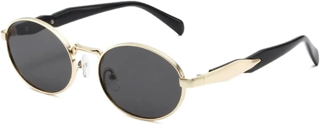 Ретро металлические овальные солнцезащитные очки для женщин, модные, конфетных оттенков, защита от УФ-излучения UV400, для мужчин, в стиле панк UATXTAU, Golden Grey
Ретро металлические овальные солнцезащитные очки для женщин, модные, конфетных оттенков, защита от УФ-излучения UV400, для мужчин, в стиле панк UATXTAU, Golden Grey