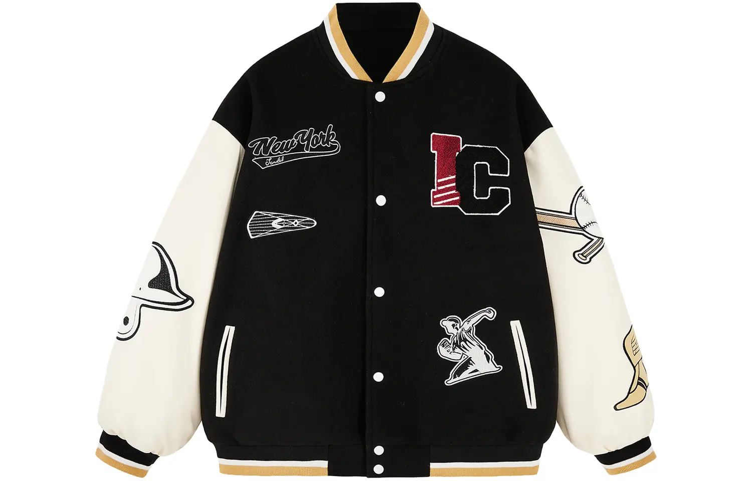 Бейсбольная куртка унисекс ICONS Lab, Черный
Бейсбольная куртка унисекс ICONS Lab, Черный