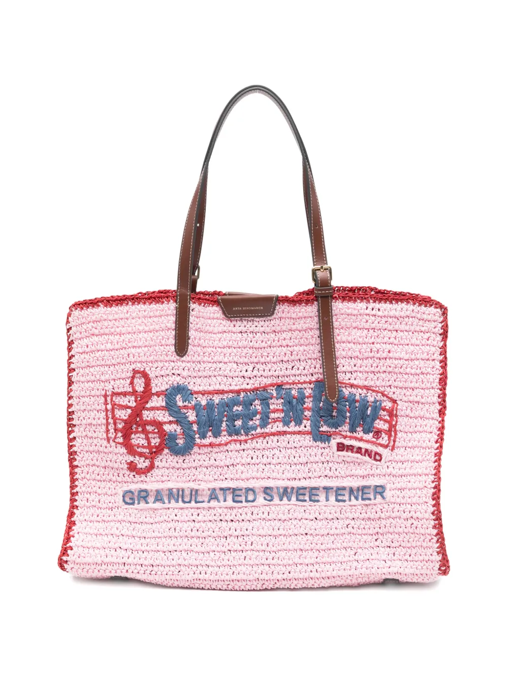 Сумка-тоут с аппликацией Anya Hindmarch, розовый
Сумка-тоут с аппликацией Anya Hindmarch, розовый