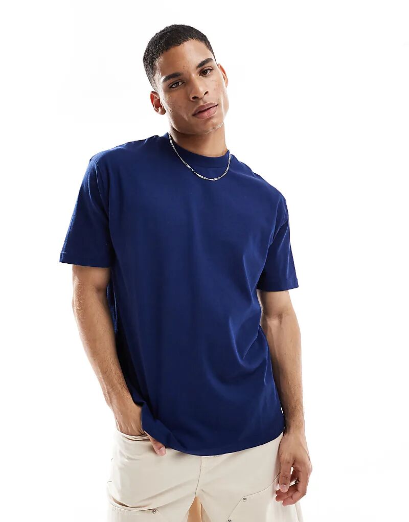Плотная свободная футболка ASOS DESIGN темно-синего цвета
Плотная свободная футболка ASOS DESIGN темно-синего цвета
