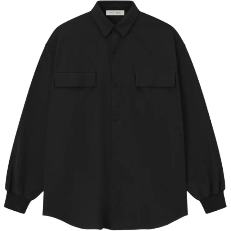 Хлопковая рубашка Fear Of God Essentials, черный
Хлопковая рубашка Fear Of God Essentials, черный