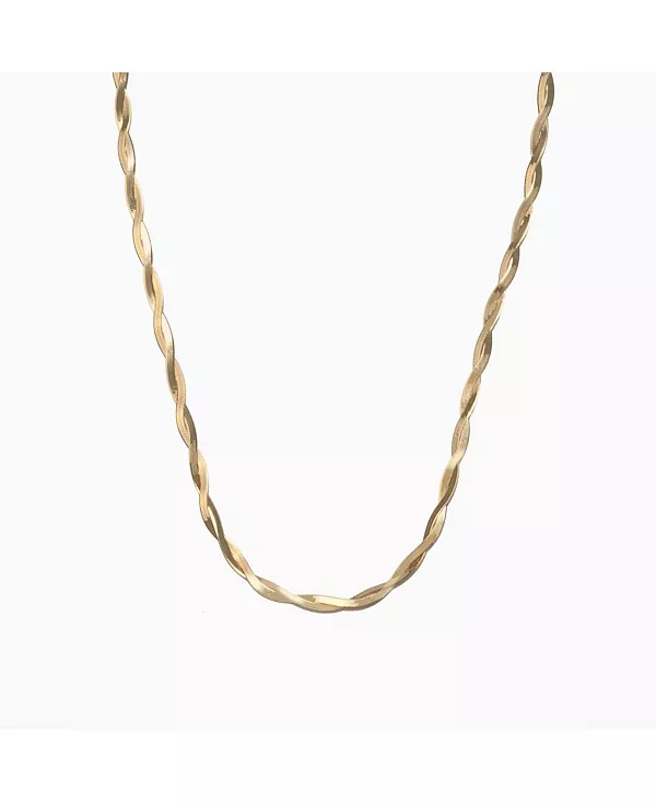 Ожерелье из стерлингового серебра 18 карат с переплетенными змеями и позолотой Bearfruit Jewelry, gold
Ожерелье из стерлингового серебра 18 карат с переплетенными змеями и позолотой Bearfruit Jewelry, gold