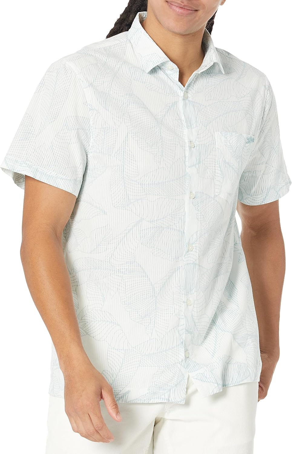 Мужская рубашка с коротким рукавом GUESS Collins Stencil Leaf, Lagoon Stencil Leaf
Мужская рубашка с коротким рукавом GUESS Collins Stencil Leaf, Lagoon Stencil Leaf