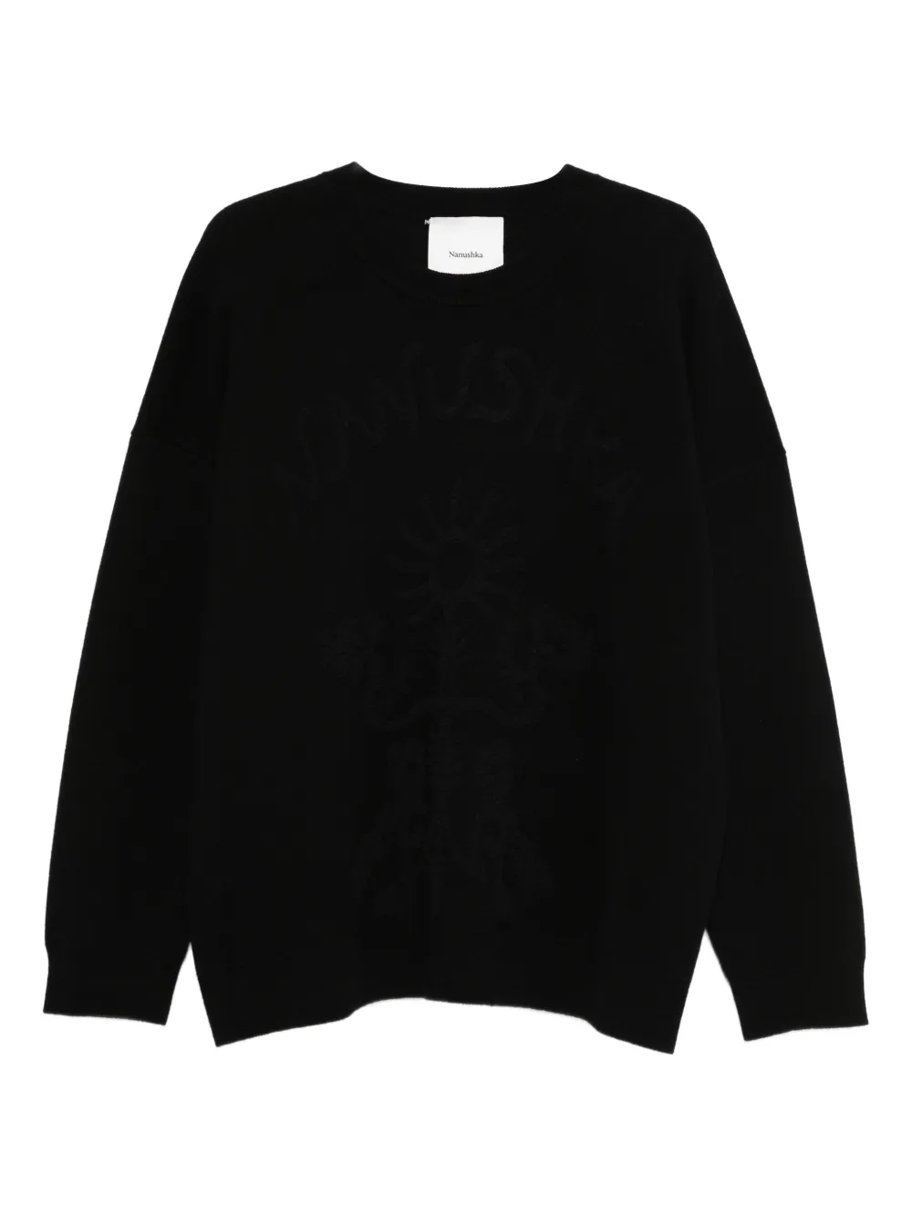 Толстовка из смесового хлопка Nanushka, черный
Толстовка из смесового хлопка Nanushka, черный