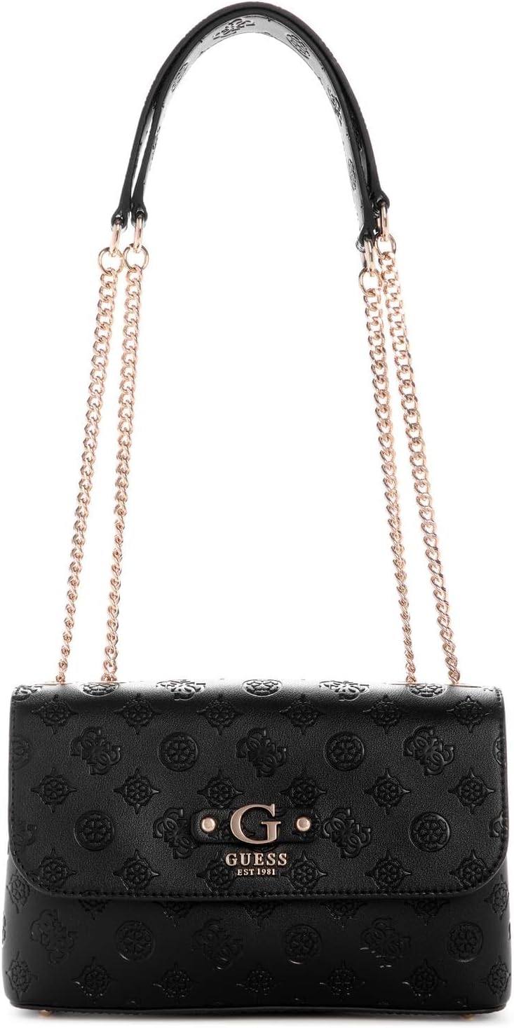 GUESS DITA трансформируемая через плечо сумка с клапаном, Black Logo
GUESS DITA трансформируемая через плечо сумка с клапаном, Black Logo