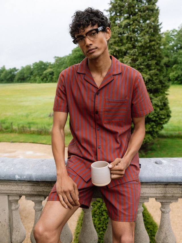 Органический хлопковый комплект пижамы с размытым принтом в полоску Chelsea Peers, Multi
Органический хлопковый комплект пижамы с размытым принтом в полоску Chelsea Peers, Multi