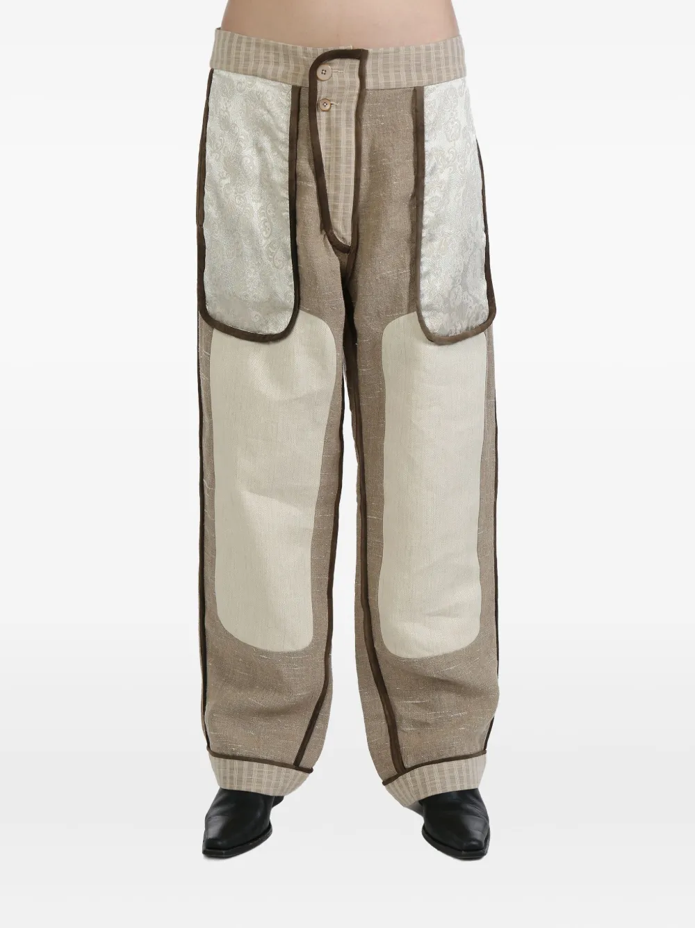 Брюки с контрастными вставками COMMUNS, нейтральный
Брюки с контрастными вставками COMMUNS, нейтральный