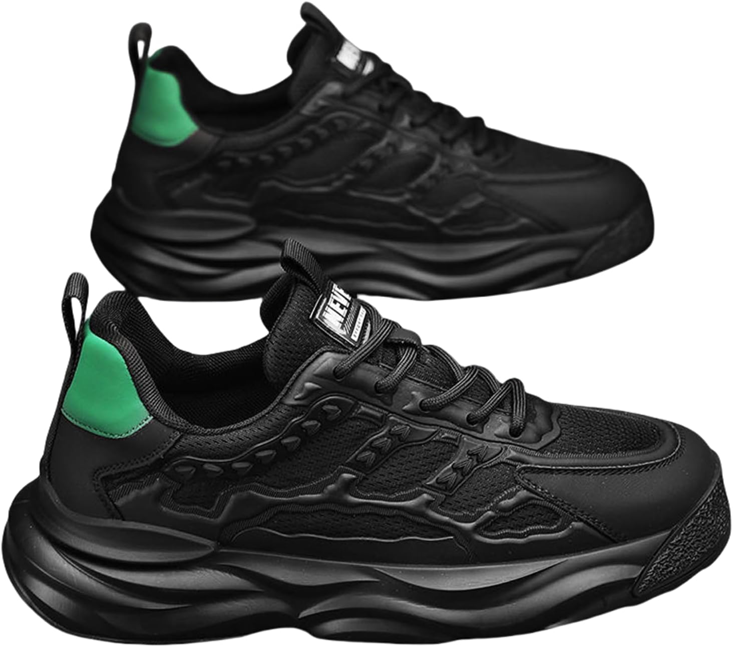 Мужские кроссовки с толстой подошвой из дышащей сетки, удобные с мягкой амортизацией для ходьбы и бега, для повседневного спорта Jhfdioy, черный
Мужские кроссовки с толстой подошвой из дышащей сетки, удобные с мягкой амортизацией для ходьбы и бега, для повседневного спорта Jhfdioy, черный