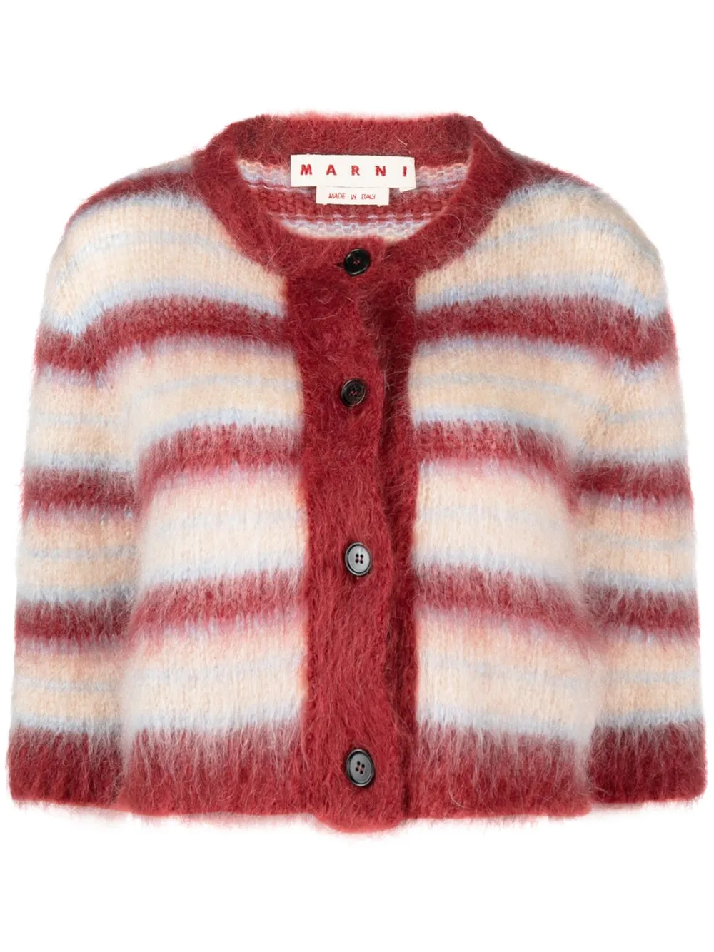 Полосатый кардиган на пуговицах Marni, красный
Полосатый кардиган на пуговицах Marni, красный