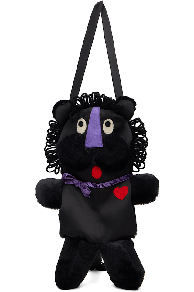 Эксклюзивная сумка Ssense с изображением льва Anna Sui, черный
Эксклюзивная сумка Ssense с изображением льва Anna Sui, черный