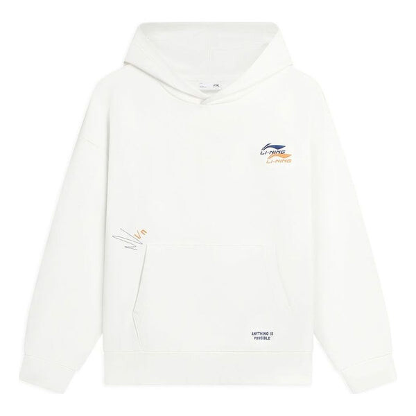 Толстовка с капюшоном с вышитым логотипом Li-Ning, белый
Толстовка с капюшоном с вышитым логотипом Li-Ning, белый