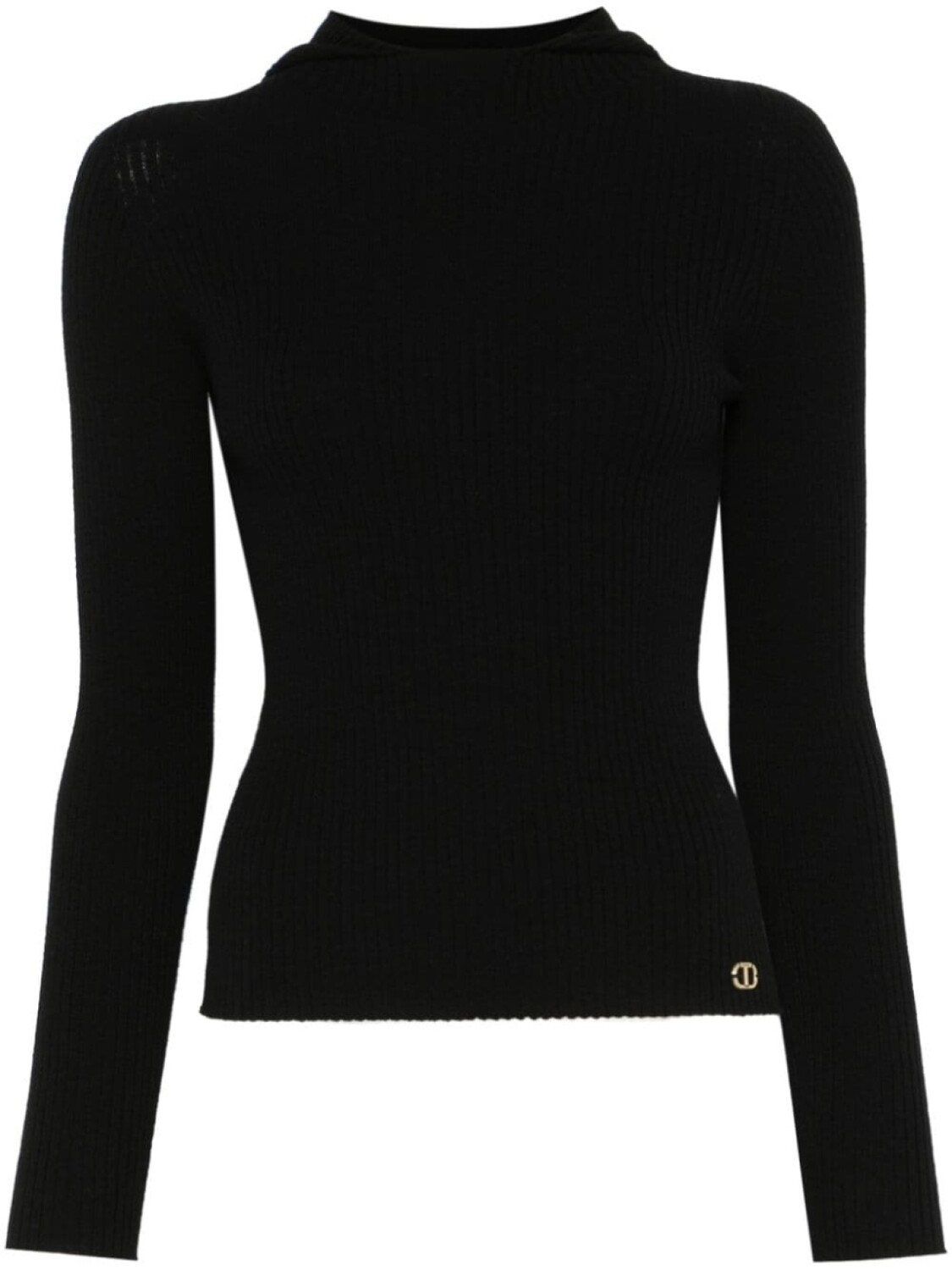 TWINSET худи в рубчик, черный
TWINSET худи в рубчик, черный