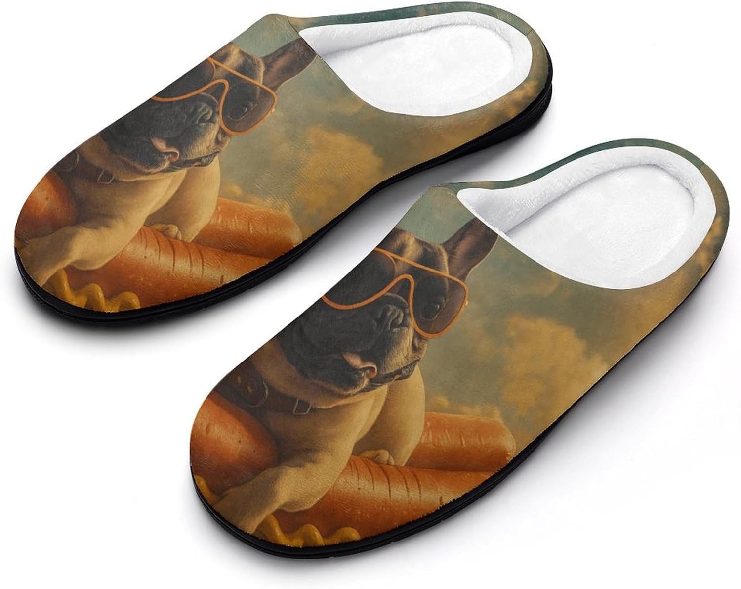 Мужские домашние тапочки KKdskkds с тропическими цветами и листьями, хлопковые, теплые, уютные, дышащие, с противоскользящей подошвой, Flying French Bulldog on Hot Dog
Мужские домашние тапочки KKdskkds с тропическими цветами и листьями, хлопковые, теплые, уютные, дышащие, с противоскользящей подошвой, Flying French Bulldog on Hot Dog