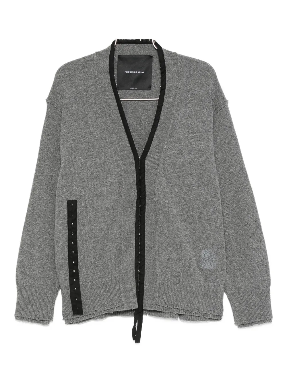 Корсетный кардиган с эффектом потертости FEDERICO CINA, серый
Корсетный кардиган с эффектом потертости FEDERICO CINA, серый