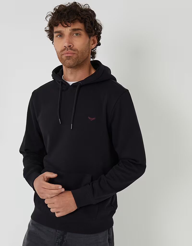 Толстовка с капюшоном из хлопковой смеси черного цвета Threadbare
Толстовка с капюшоном из хлопковой смеси черного цвета Threadbare