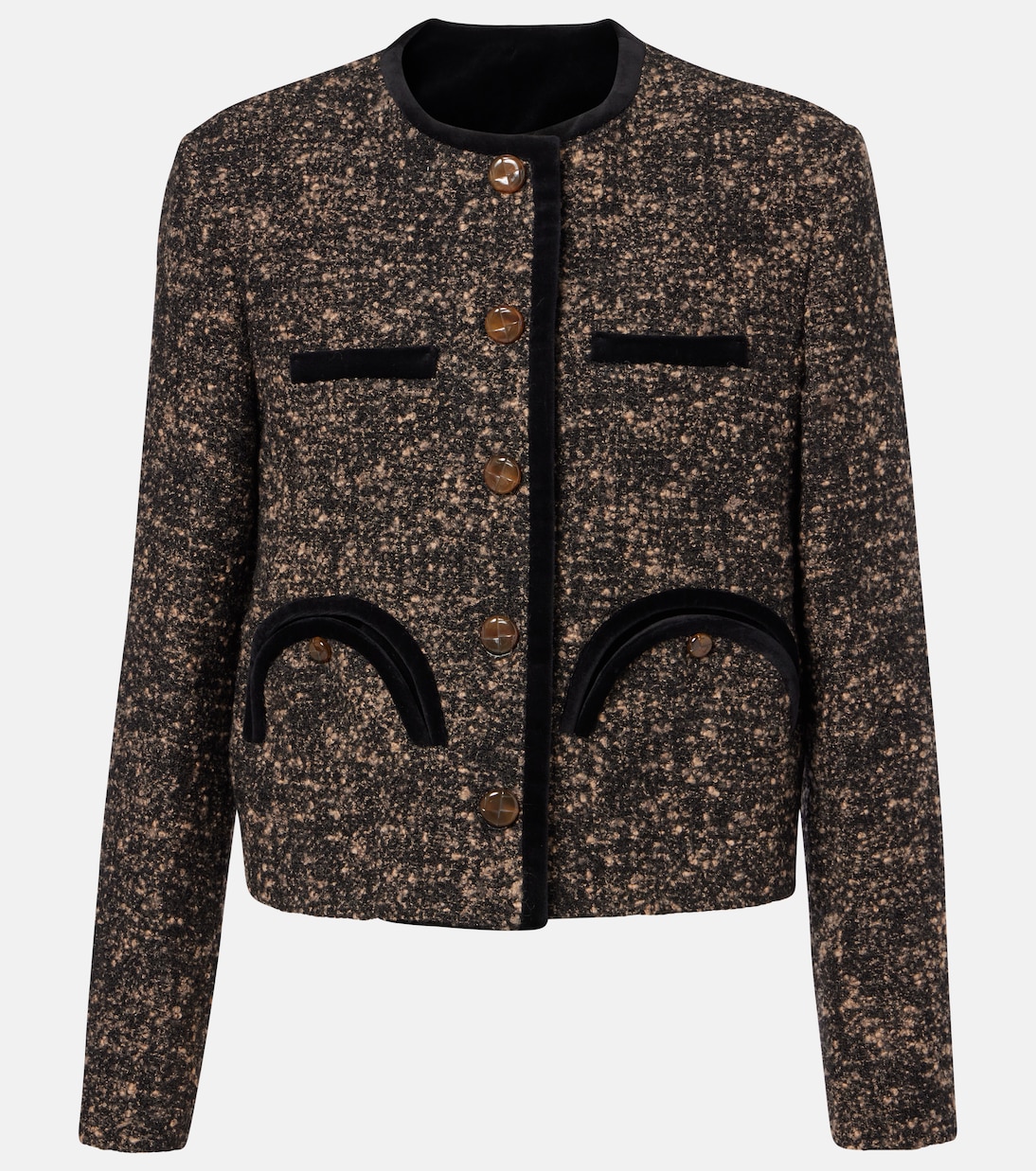 Пиджак из твида Shamo из смесовой шерсти Blazé Milano, коричневый
Пиджак из твида Shamo из смесовой шерсти Blazé Milano, коричневый