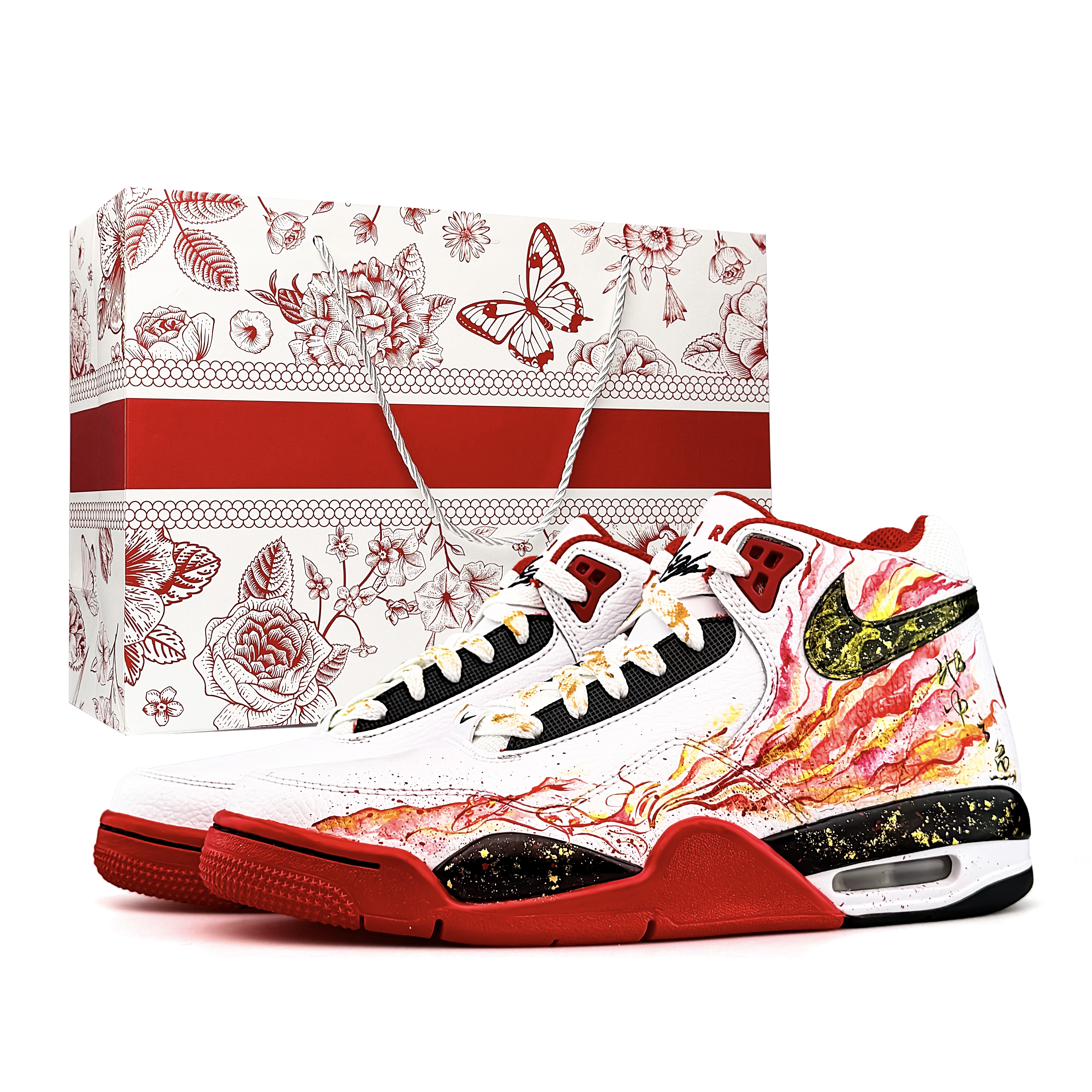 Flight Legacy Flame Koi Pattern Special Shopping Bag с амортизацией, устойчивый к истиранию и скольжению, мид-топ Nike, белый красный special shopping bag
Flight Legacy Flame Koi Pattern Special Shopping Bag с амортизацией, устойчивый к истиранию и скольжению, мид-топ Nike, белый красный special shopping bag