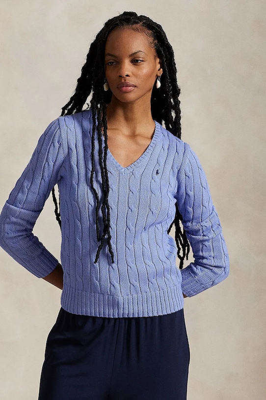 Хлопковый свитер Polo Ralph Lauren, синий
Хлопковый свитер Polo Ralph Lauren, синий