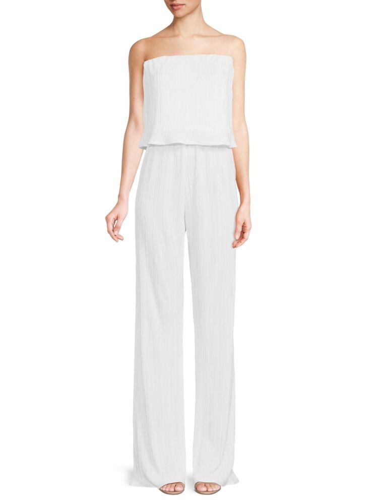 Плиссированный комбинезон без бретелек с широкими штанинами Renee C., белый
Плиссированный комбинезон без бретелек с широкими штанинами Renee C., белый