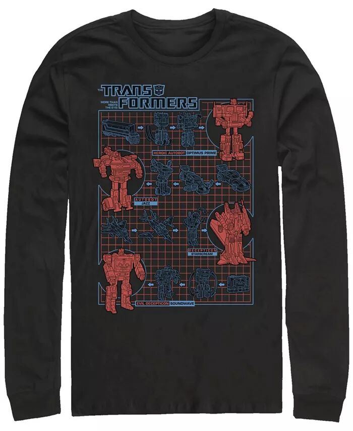 Мужская футболка с длинным рукавом Transformers Generations How To Transform Fifth Sun, черный
Мужская футболка с длинным рукавом Transformers Generations How To Transform Fifth Sun, черный