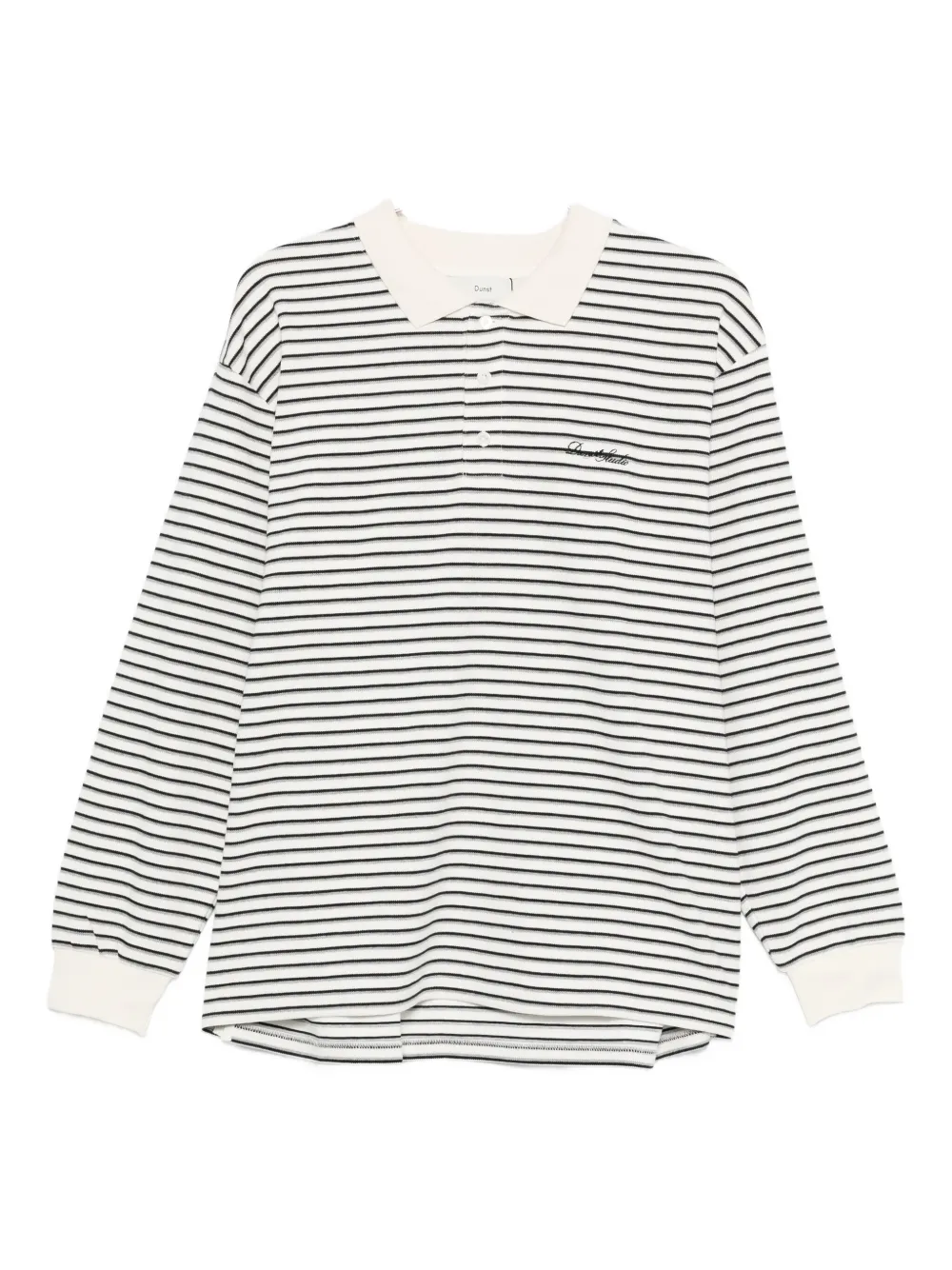 Поло в полоску с длинными рукавами DUNST, белый
Поло в полоску с длинными рукавами DUNST, белый