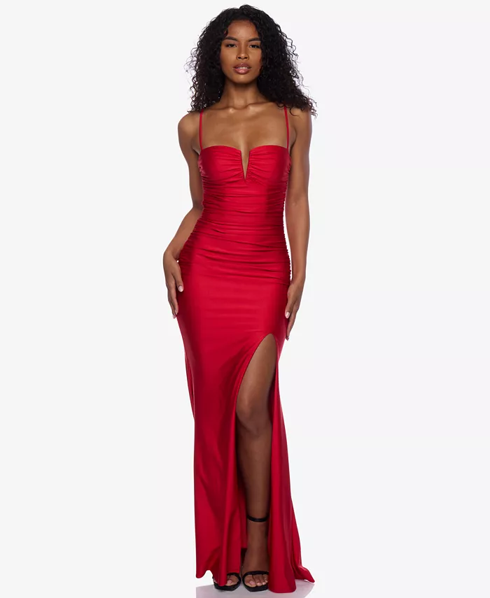 Платье для юниоров с вырезом-лофером и разрезом спереди B Darlin, мультиколор
Платье для юниоров с вырезом-лофером и разрезом спереди B Darlin, мультиколор