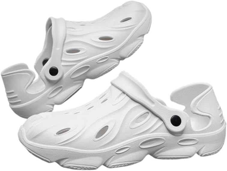 Мужские модные сабо больших размеров, однотонные, удобные, с нескользящей мягкой подошвой EVA, для повседневного ношения и активного отдыха на улице Hoalox, белый
Мужские модные сабо больших размеров, однотонные, удобные, с нескользящей мягкой подошвой EVA, для повседневного ношения и активного отдыха на улице Hoalox, белый