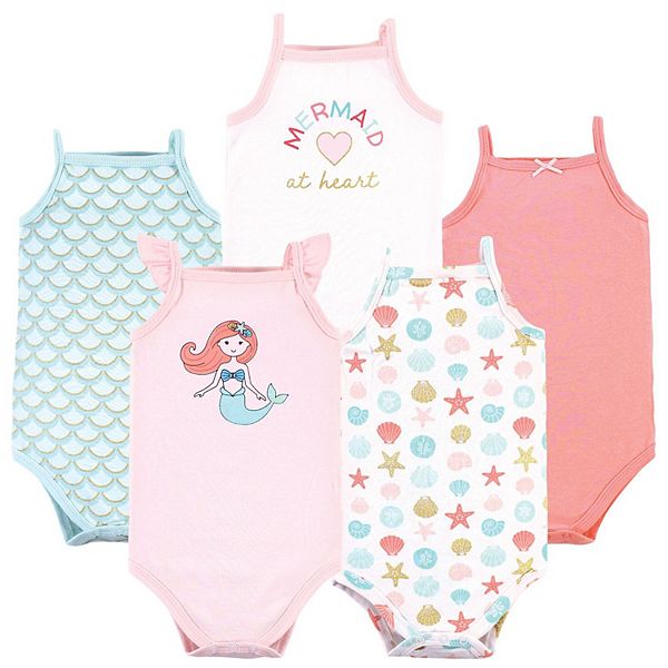 Боди без рукавов для девочки, cotton, coral mint mermaid, 0-3 months Hudson Baby
Боди без рукавов для девочки, cotton, coral mint mermaid, 0-3 months Hudson Baby