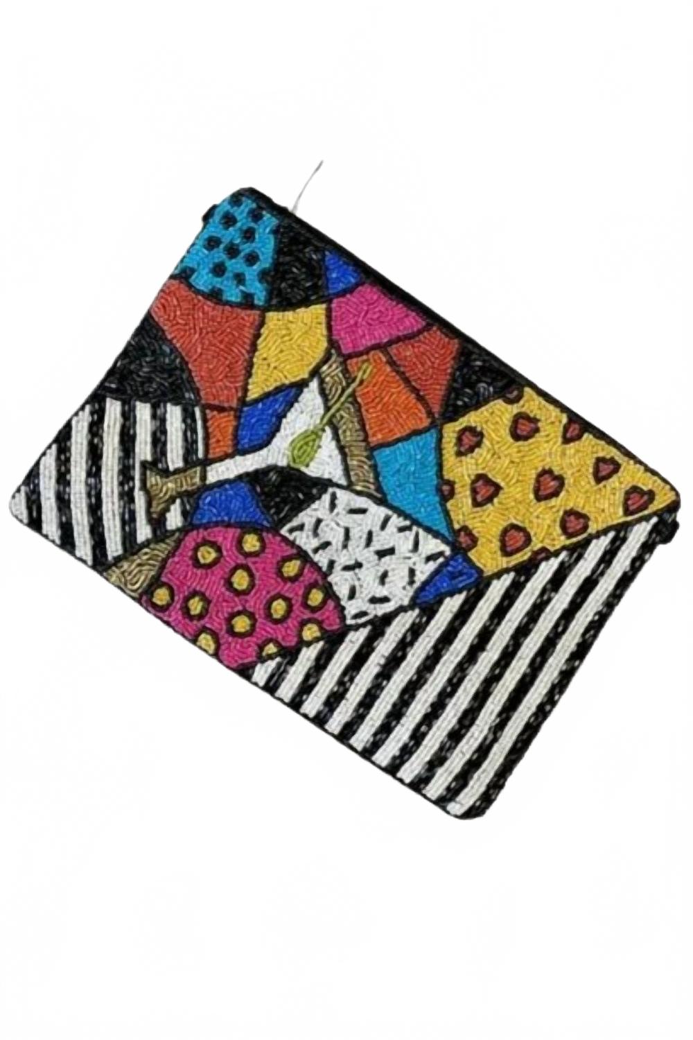 Женский клатч Martini Pop Art с бусинами в черном цвете Kaylee New York
Женский клатч Martini Pop Art с бусинами в черном цвете Kaylee New York