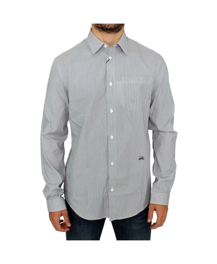 Полосатая хлопковая рубашка для отдыха Gianfranco Ferrã, серый
Полосатая хлопковая рубашка для отдыха Gianfranco Ferrã, серый