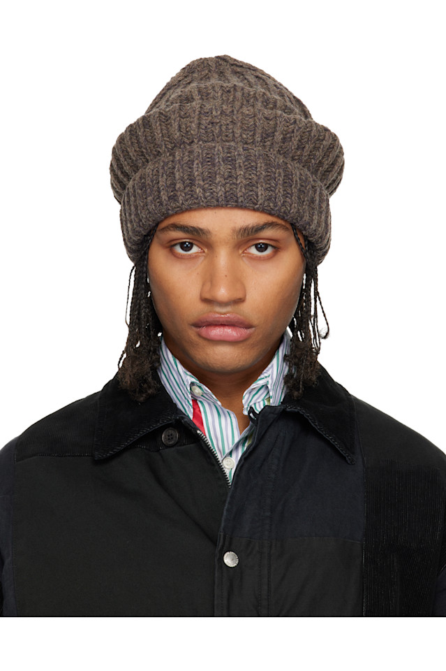 Вязаная шапка в рубчик Maison Margiela, коричневый
Вязаная шапка в рубчик Maison Margiela, коричневый