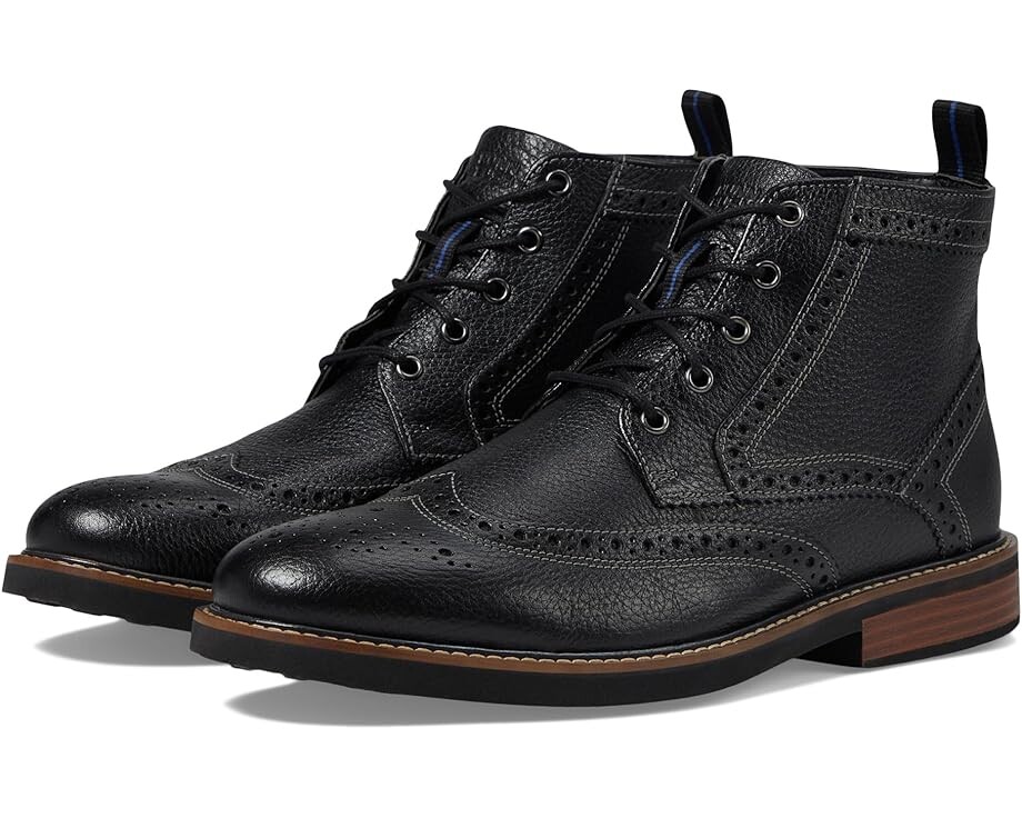 Ботинки Nunn Bush Odell Wingtip with KORE Walking Comfort Technology, цвет Black Tumbled 
Ботинки Nunn Bush Odell Wingtip with KORE Walking Comfort Technology, цвет Black Tumbled