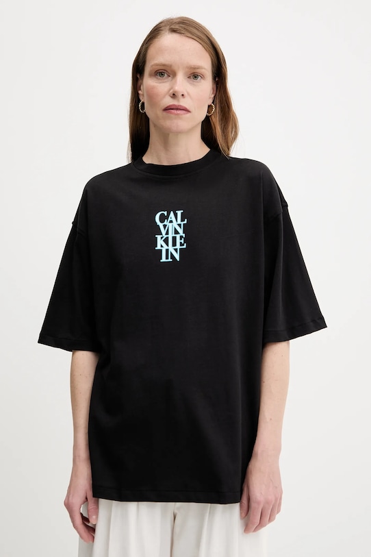 Хлопковая футболка Calvin Klein Jeans, черный
Хлопковая футболка Calvin Klein Jeans, черный